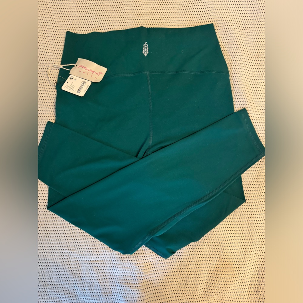 FP Movement by Free People Emerald Green Maternity Leggings L NWT - Picture 6 of 6